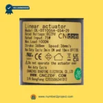 cn doer dl-dt1006a-054-29 linear actuator motor label close up showing voltage load stroke speed recliner lift chair actuator specifications number2project