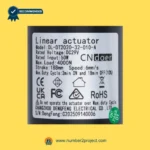 cn doer dl-dt2020-32-010-a linear actuator label close up showing voltage load stroke speed recliner lift chair actuator specs number2project