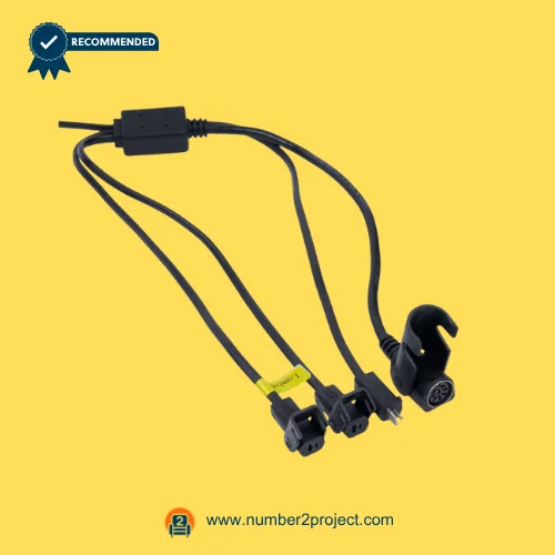 CNDOER DL-DT1005-085-08 actuator motor multi cable splitter with round multi pin connector and multiple plugs close up recliner lift chair wiring component Number2project