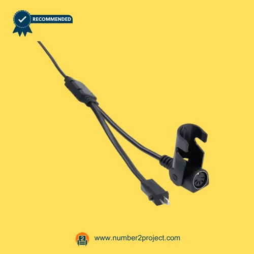 CNDOER DL-DT1005-109 actuator motor dual cable connectors with round multi pin socket and power plug close up recliner lift chair wiring component Number2project