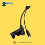 CNDOER DL-DT1005-122 actuator motor dual cable connector with round pin plug and inline connector close up recliner lift chair wiring component Number2project