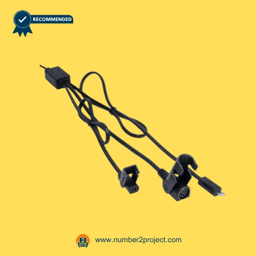 CNDOER DL-DT1006A-054-08 actuator motor multi cable connector assembly with round multi pin socket and power plug close up recliner lift chair wiring component Number2project