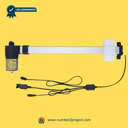 CNDOER DL-DT1006A-054-08 linear actuator motor for power recliner lift chair with aluminum extension tube and multi cable connectors close up motion furniture actuator Number2project