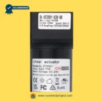 CNDOER DL-DT2001-028-08 linear actuator motor label showing specifications 4000N load 203mm stroke 8mm per second speed DC 29V close up recliner actuator details Number2project