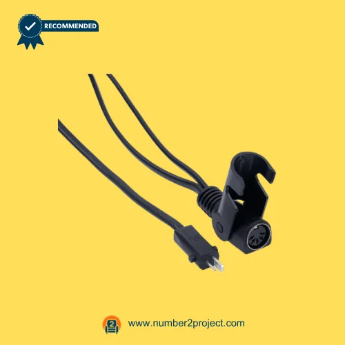 CNDOER DL-DT2001-190-01 actuator motor dual cable connectors with round multi pin socket and power plug close up recliner lift chair wiring component Number2project