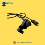 CNDOER DL-DT2001-217-01 actuator motor cable with round multi pin connector and inline power plug close up recliner lift chair wiring component Number2project