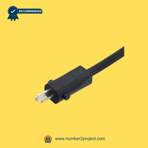 CNDOER DL-DT2001 actuator motor two pin power plug close up recliner lift chair electrical connector cable end Number2project