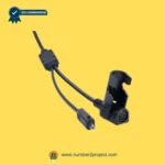 CNDOER DL-DT2004-122 actuator motor dual cable connectors with round multi pin socket and power plug close up recliner lift chair wiring component Number2project