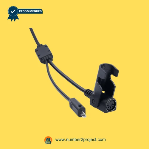 CNDOER DL-DT2004-122 actuator motor dual cable connectors with round multi pin socket and power plug close up recliner lift chair wiring component Number2project