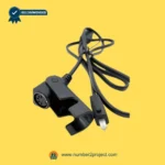 CNDOER DL-DT2008-016-02 actuator motor cable with round multi pin connector and inline power plug close up recliner lift chair wiring component Number2project