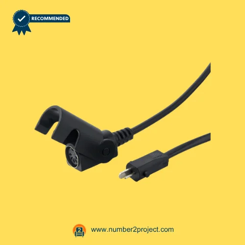 CNDOER DL-DT2020-32-006-A actuator motor cable with round multi pin connector and power plug close up recliner lift chair wiring component Number2project