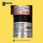 CNDOER DL-DT3001PT-085-01 linear actuator motor label showing specifications 4000N load 210mm stroke 30mm per second speed DC 29V close up recliner actuator details Number2project