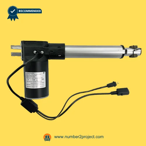 FY01 Linear Actuator Motor by Wuxi JDR WX Feiya – Recliner Lift Chair Actuator Side View FY01 linear actuator motor Wuxi JDR WX Feiya for recliner lift chair with dual cable connectors motion furniture actuator replacement Number2project