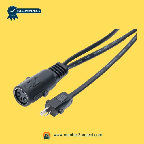 HDM-M3 actuator connector cable close up 5 pin female socket and 2 pin power plug recliner motor wiring harness Number2project