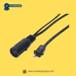 HDM-M7 actuator connector cable close up 5 pin female socket and 2 pin power plug recliner motor wiring harness Number2project