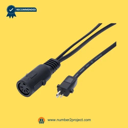 HDM-M7 actuator connector cable close up 5 pin female socket and 2 pin power plug recliner motor wiring harness Number2project