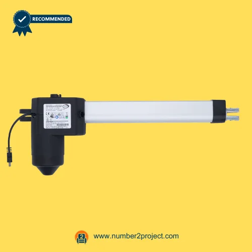 Limoss 450428 Linear Actuator MD120-01-L2-447-060 for ReclinerLift Chair – Front View Limoss 450428 MD120-01-L2-447-060 linear actuator for power recliner lift chair motor with aluminum extension tube motion furniture actuator Number2project