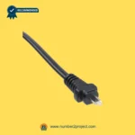 Limoss 450772 MD120-02-L1-304-134 linear actuator power cable with two-prong AC connector for recliner lift chair motor power supply connection Number2project