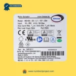 Limoss MD140-02-L1-157-204 linear actuator specification label showing 18–35V input 5A max and 750N push pull load rating for recliner lift chair actuator Number2project