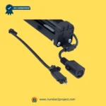 Limoss 452599 MD142-31-L1-135-230 actuator wiring harness with round multi-pin connector and two-prong power plug for recliner lift chair motor connection Number2project