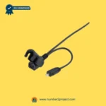 Limoss 452601 MD140-02-L1-157-204 actuator connector cable with round multi-pin plug and two-prong power connector for recliner lift chair motor connection Number2project