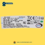 Limoss MD145-76-L1-116-305 linear actuator specification label showing 18–35V input 5A max and 750N load rating for recliner lift chair actuator Number2project