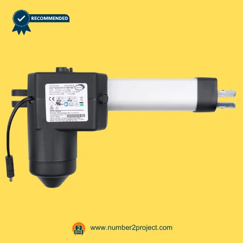 Limoss 452940 Linear Actuator MD120-01-L1-302-089 for ReclinerLift Chair – Front View Limoss 452940 MD120-01-L1-302-089 linear actuator for power recliner lift chair motor with aluminum extension tube motion furniture actuator Number2project