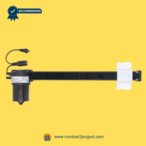 Limoss 453190 Linear Actuator MD145-27-L1-126-291 for Power Recliner Lift Chair – Front View Limoss 453190 MD145-27-L1-126-291 linear actuator motor with power cable and connector for electric recliner and lift chair motion furniture replacement actuator Number2project