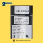 ML18-055D BIG CHAIR actuator label specifications DC 28V 2.0A recliner lift chair motor rating plate close up motion furniture Number2project