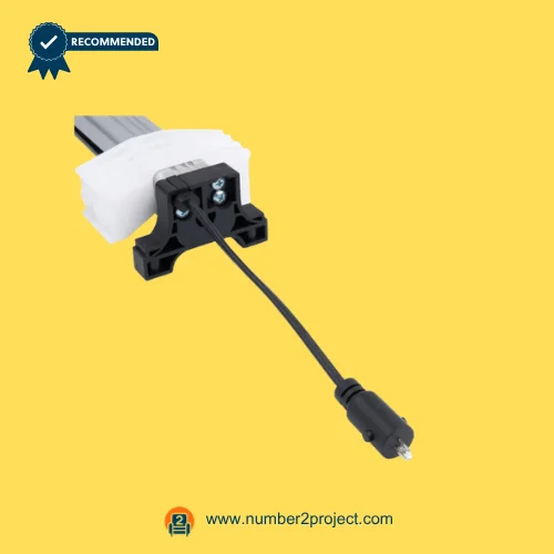 ML18 linear actuator end mount with power cable and 2 pin connector recliner lift chair motor connection close up motion furniture Number2project