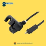 MOMENTUM linear actuator power connector cable with 2 pin plug and round motor connection for recliner lift chair actuator wiring close up Number2project