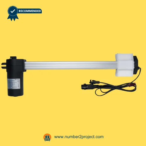 MULIN ML8-233A2 Linear Actuator for ReclinerLift Chair – Extended Shaft Motor Assembly MULIN ML8-233A2 linear actuator recliner lift chair motor with extended aluminum shaft and cable connectors motion furniture actuator Number2project