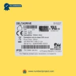 OKIN DELTADRIVE B15227 linear actuator label close up showing 24V 50W intermittent 0.5min on 4min off specification Number2project