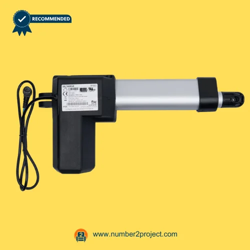 OKIN DELTADRIVE B15227 linear actuator for adjustable bed base with integrated motor housing and power cable Number2project