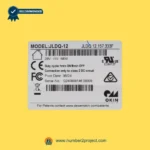 OKIN JLDQ-12 JLDQ.12.157.333F linear actuator specification label showing 29V 48W rating and serial number detail close up Number2project