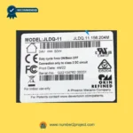 OKIN JLDQ.11.156.204M linear actuator label close up showing 24V 50W duty cycle 1min ON 8min OFF specification Number2project