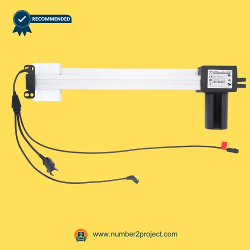 OKIN JLDQ.11.156.333Z01 Linear Actuator for ReclinerLift Chair – Full View OKIN JLDQ.11.156.333Z01 linear actuator for recliner lift chair with aluminum drive rail and multi connector wiring harness Number2project