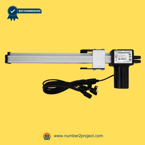 OKIN JLDQ.12.174.325S01 linear actuator for power recliner lift chair with aluminum drive rail and dual connector cables Number2project