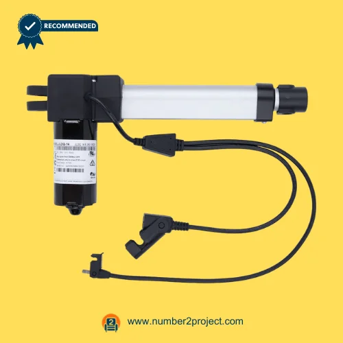 OKIN JLDQ.14.B.260.105D01 Linear Actuator for Adjustable Bed Base – Front View OKIN JLDQ.14.B.260.105D01 linear actuator for adjustable bed base motor with cable connector replaces JLDQ.14.B.260.105 motion furniture actuator Number2project