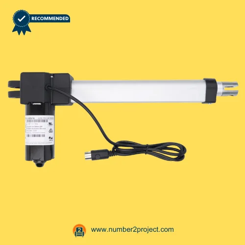 OKIN JLDQ.14.B.340.182K05 Linear Actuator for ReclinerLift ChairAdjustable Bed Base – Front View OKIN JLDQ.14.B.340.182K05 linear actuator for power recliner lift chair and adjustable bed base motor drive with cable motion furniture actuator replacement Number2project