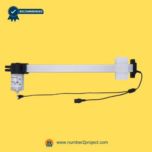 OKIN JLDQ.18.157.333D02 Linear Actuator for ReclinerLift Chair – Front View OKIN JLDQ.18.157.333D02 linear actuator for power recliner lift chair replacement motor with extension tube and connection cables motion furniture actuator Number2project