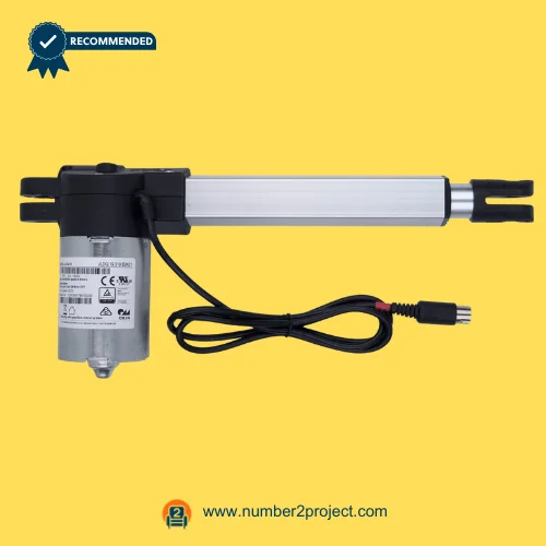 OKIN JLDQ.19.319.60K01 Linear Actuator for ReclinerLift Chair – Front View OKIN JLDQ.19.319.60K01 linear actuator for power recliner lift chair motor with aluminum extension tube and 5 pin connector cable motion furniture actuator Number2project