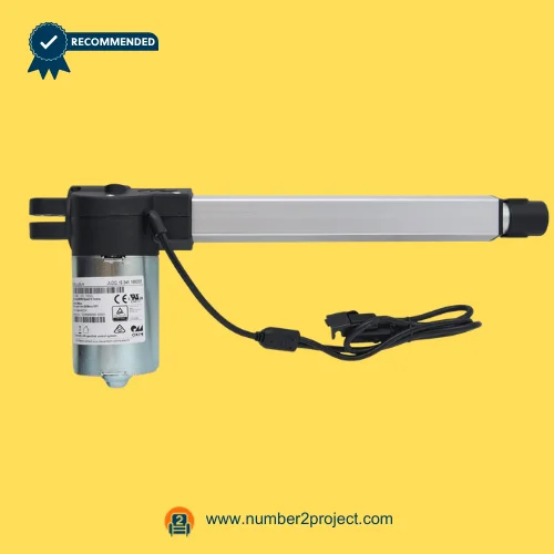 OKIN JLDQ.19.345.168D03 Linear Actuator for ReclinerLift Chair – Front View OKIN JLDQ.19.345.168D03 linear actuator for power recliner lift chair motor with aluminum extension tube and connector cable motion furniture actuator Number2project