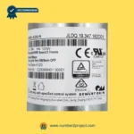 OKIN JLDQ.19.347.182D01 linear actuator label close up showing 24-29V 100W specification and 5.7mm/s speed Number2project