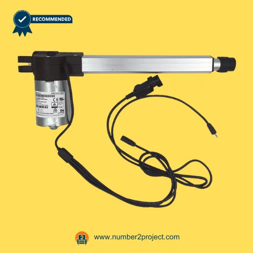 OKIN JLDQ.19.371.183Z01 linear actuator motor assembly for recliner lift chair with extended drive rail and connector cable Number2project