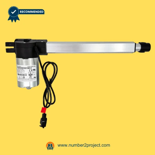 OKIN JLDQ.19.385.169F01 Linear Actuator for ReclinerLift Chair – Full View OKIN JLDQ.19.385.169F01 linear actuator motor assembly for power recliner lift chair with aluminum drive rail and connector cable Number2project