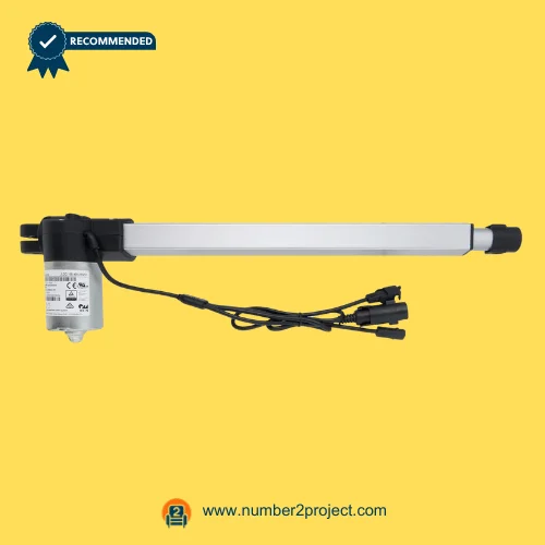 OKIN JLDQ.19B.490.263Z01 Linear Actuator for ReclinerLift Chair – Front View OKIN JLDQ.19B.490.263Z01 linear actuator for power recliner lift chair with multi connector wiring harness motion furniture actuator replacement Number2project