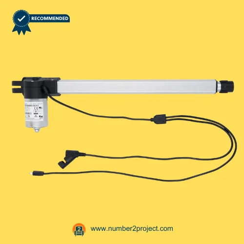 OKIN JLDQ.19B.497.348D01-GJ Linear Actuator for ReclinerLift Chair – Front View OKIN JLDQ.19B.497.348D01-GJ linear actuator for power recliner lift chair motor with connection cable motion furniture actuator replacement Number2project