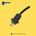 2-pin power connector plug for OKIN linear actuator black recliner motor cable plug close up motion furniture replacement part Number2project