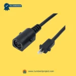 OKIN linear actuator connector cable with round multi pin socket and 2 pin power plug for recliner lift chair motion furniture actuator wiring Number2project